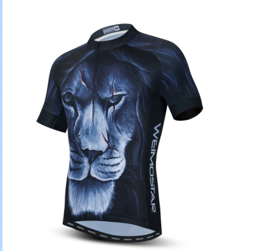 Title 2, Cycling Jerseys Men 3D Lion Printing Bicycle Cl...