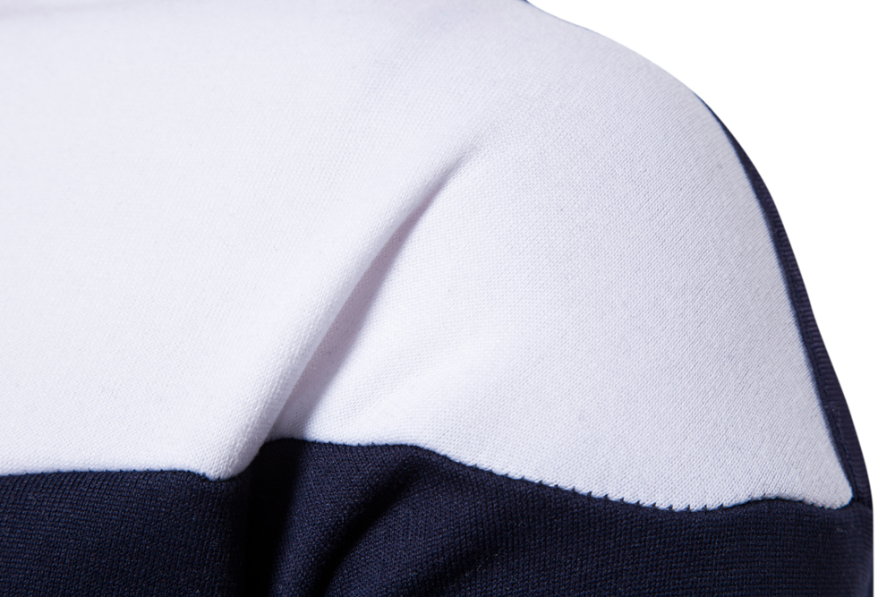 Fashion Casual Plus Size Round Neck Color Block Sweater