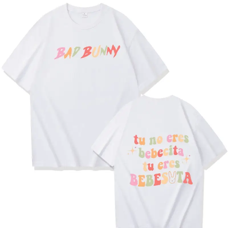 Bad Bunny Cartoon Letter Pattern Printing For Men And Women