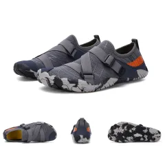 Fitness Yoga Outdoor Large Size Hiking Shoes - Grey - View 1
