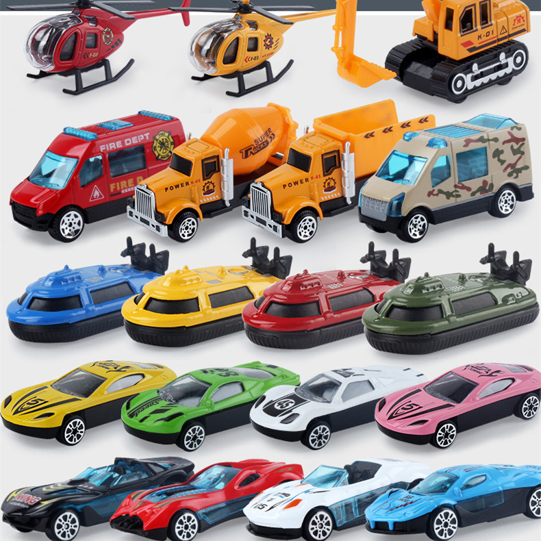 Camion de pompier jouet en alliage — Voiture miniature 1:64 4