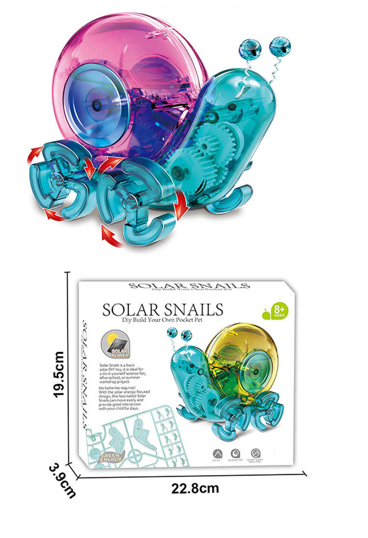 Selfinstalled solar snail