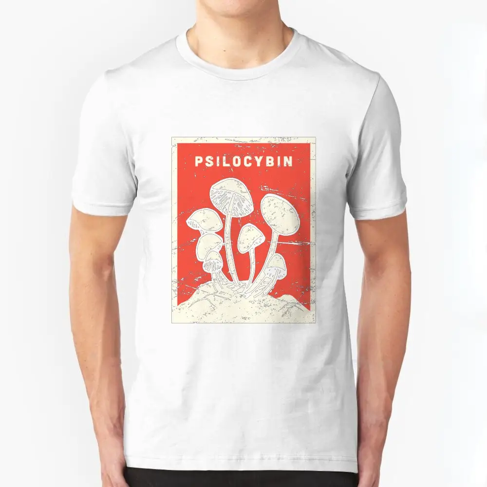 Mushroom Printed Short Sleeve T-shirt For Men And Women