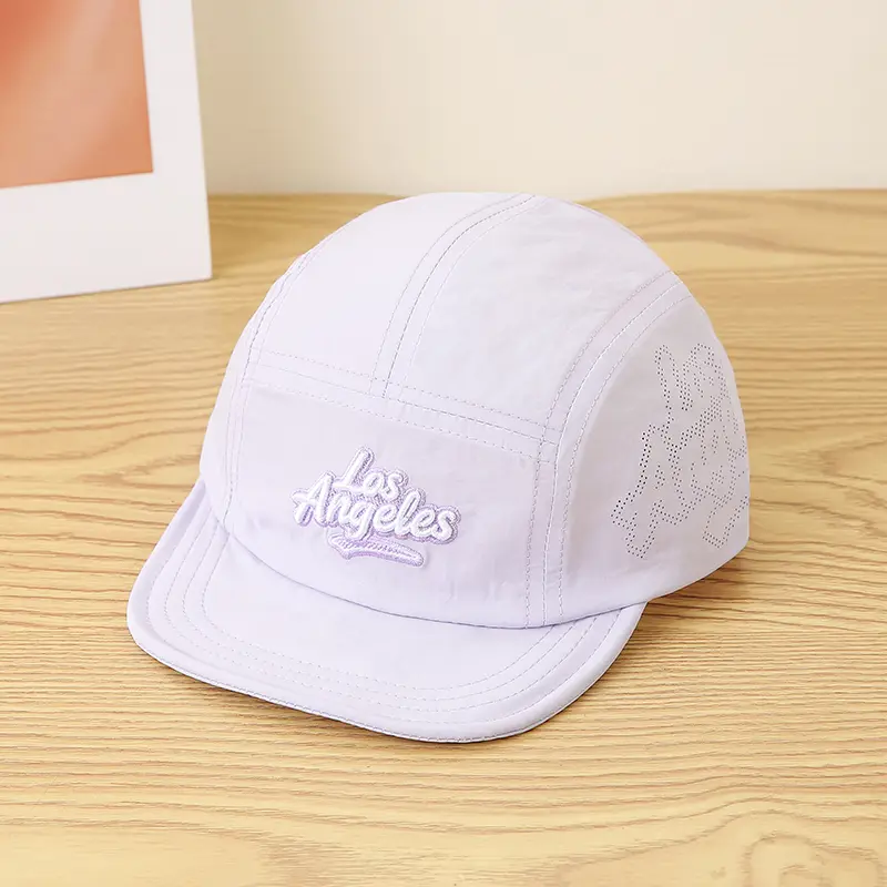 Children's Solid-color Three-dimensional Letter Embroidered Mesh Breathable Quick-drying Thin Style Simple And Fashionable Baseball Cap For Shopping And Going O
