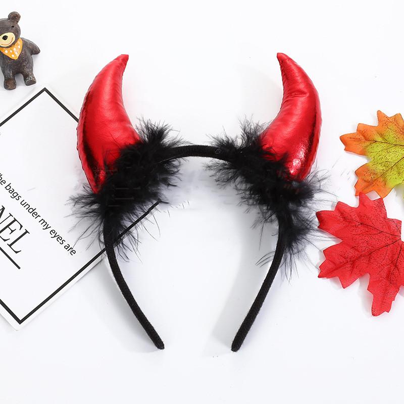 Title 11, Halloween Decoratie Props Demon Hoorn Hoofdband...