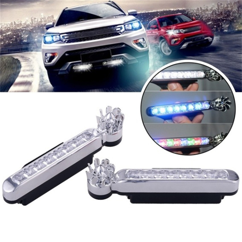 2Pcs No Need External Power Supply Wind Energy Day Light LED Car DRL