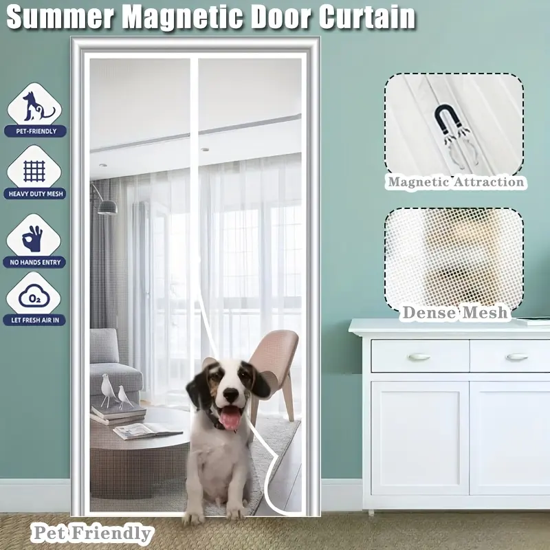 Magnetic Mosquito-proof Door Curtain, Summer Upgraded Screen