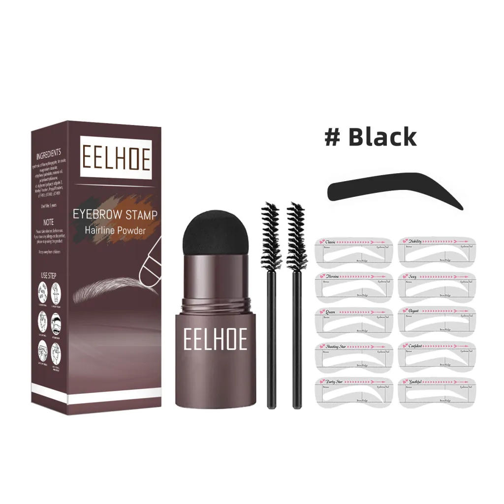 Eyebrow Stencil Set Makeup Eyebrow Powder - Black Suit Boxed