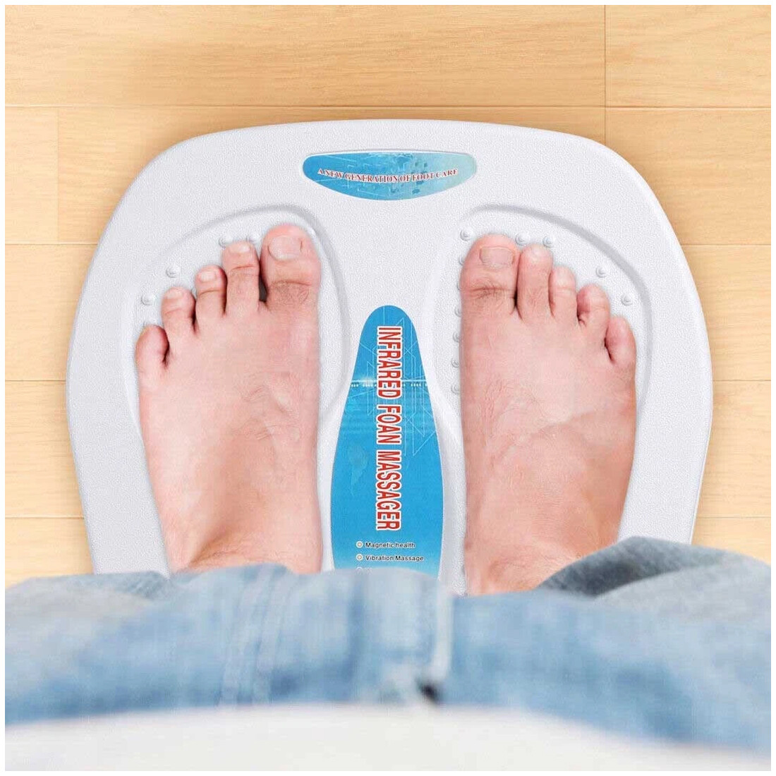 UK New Foot Leg Vibration Blood Circulation Booster Feet Massager With Heated 9 — image 9