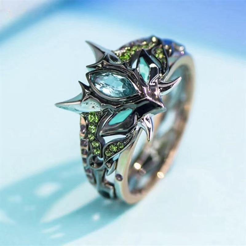 Genshin Impact Xiao Impression Ring, Bane Of All Evil Mask Design, Anime Game Jewelry, Non-adjustable Size