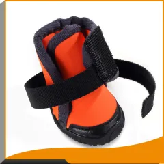 Outdoor Sports Climbing Non-slip Dog Shoes - Orange - View 1