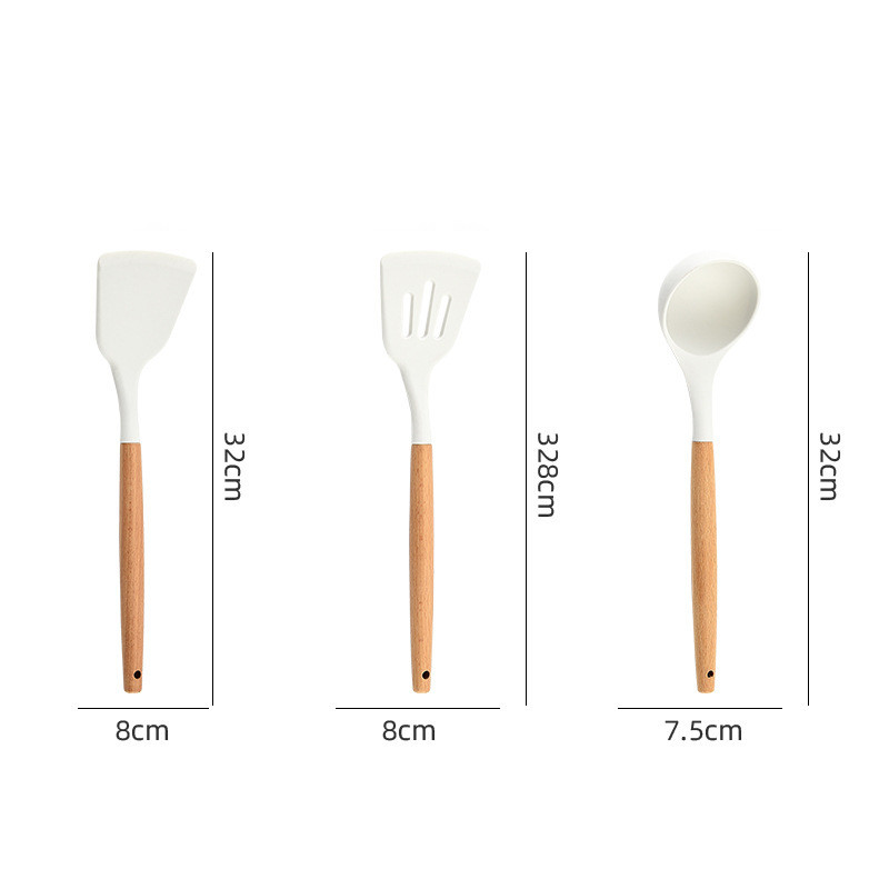 BEYONDARY Silicone Spatula and Spoon Cooking Set – Nonstick Cookware Utensils