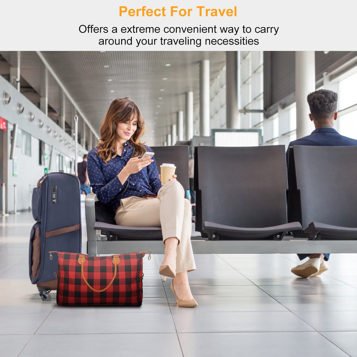 1Pc Women Duffle Bag Travel Luggage Bags Weekend Overnight B