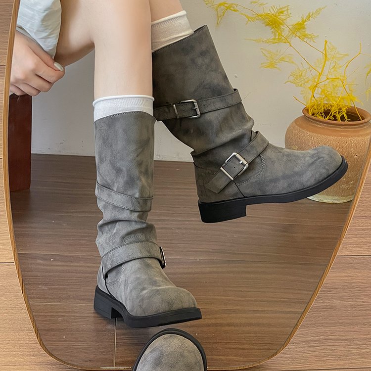 Mid Calf Slouch Boots, picture 4 of 4