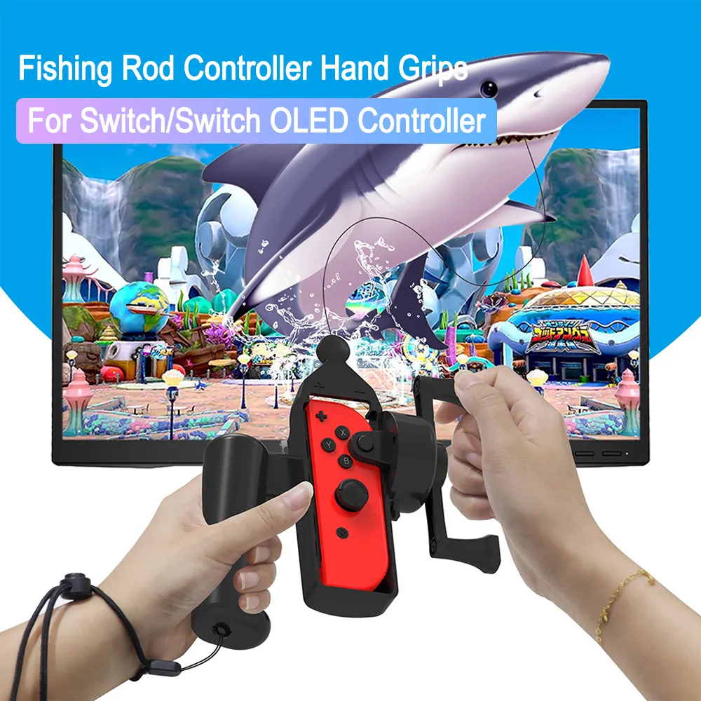 Plastic Game Console Controller Holder Fishing Rod