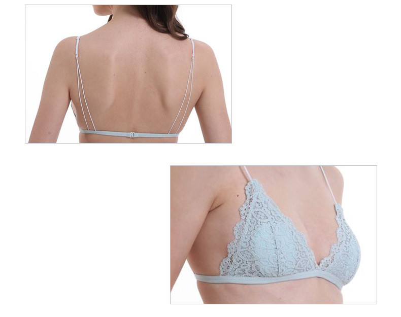 Title 7, Reggiseno wireless da donna in pizzo francese s...