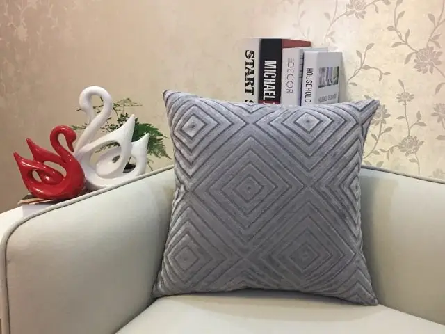 Home Decorative Sofa Throw Pillows Flannel Cushion