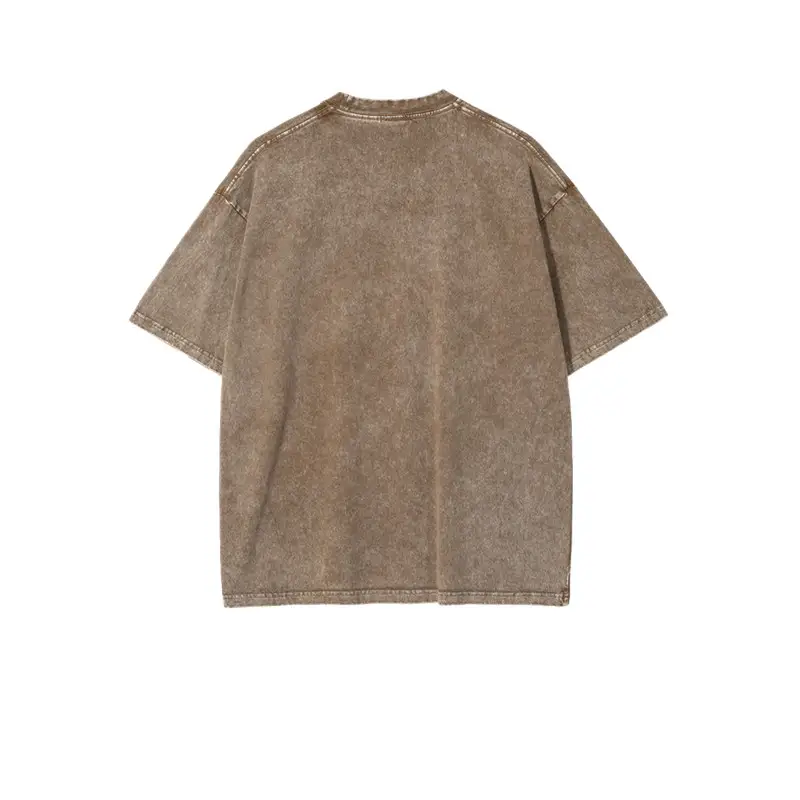 Hip Hop Unreal Heavy Washed Distressed Short Sleeves
