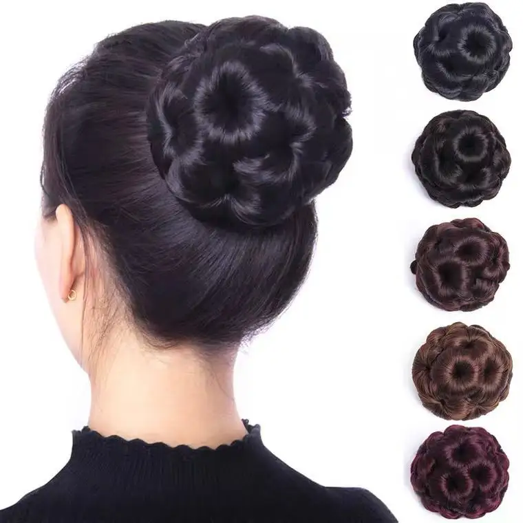 High Temperature Silk Wig Hair Ring, Bun