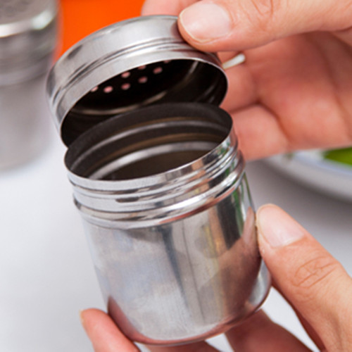 Title 1, Kitchen Stainless Steel Pepper Condiment Jar