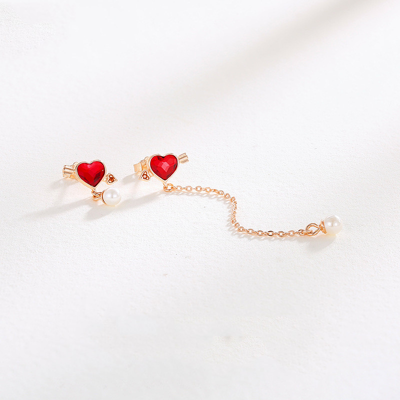 One Arrow Pierced Love God's Arrow Ear Line Female Pearl Earrings