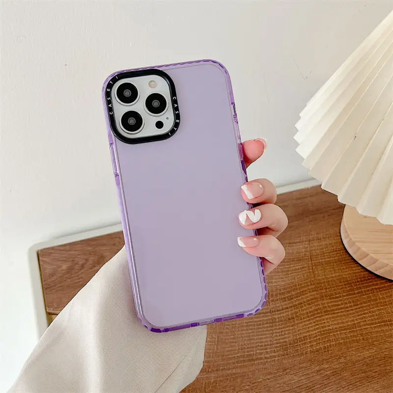 Alphabet Candy Solid Color Anti-fall Plastic Phone Case