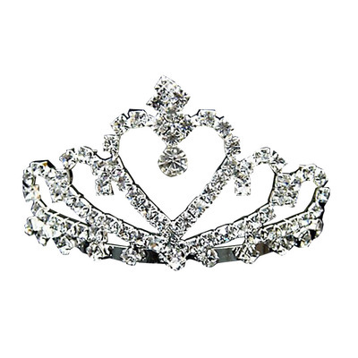 Title 3, Bridal Crown Headdress Wedding Heart-shaped Dec...