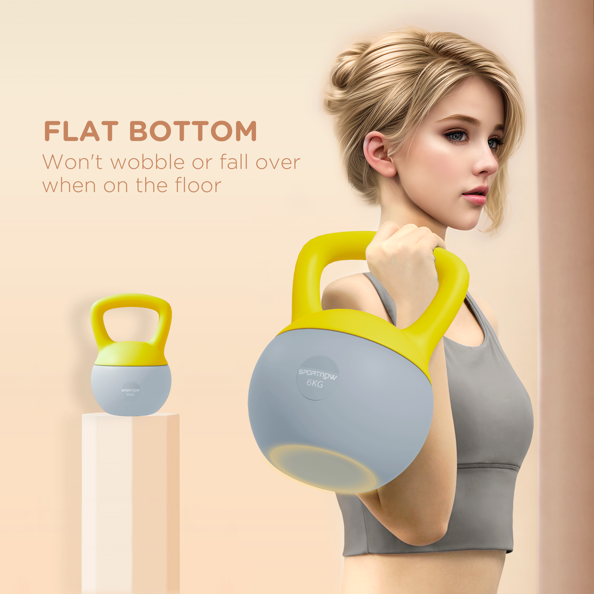 6kg Soft Kettlebell With Anti Slip Handle, Suitable For Home Gym — image 5