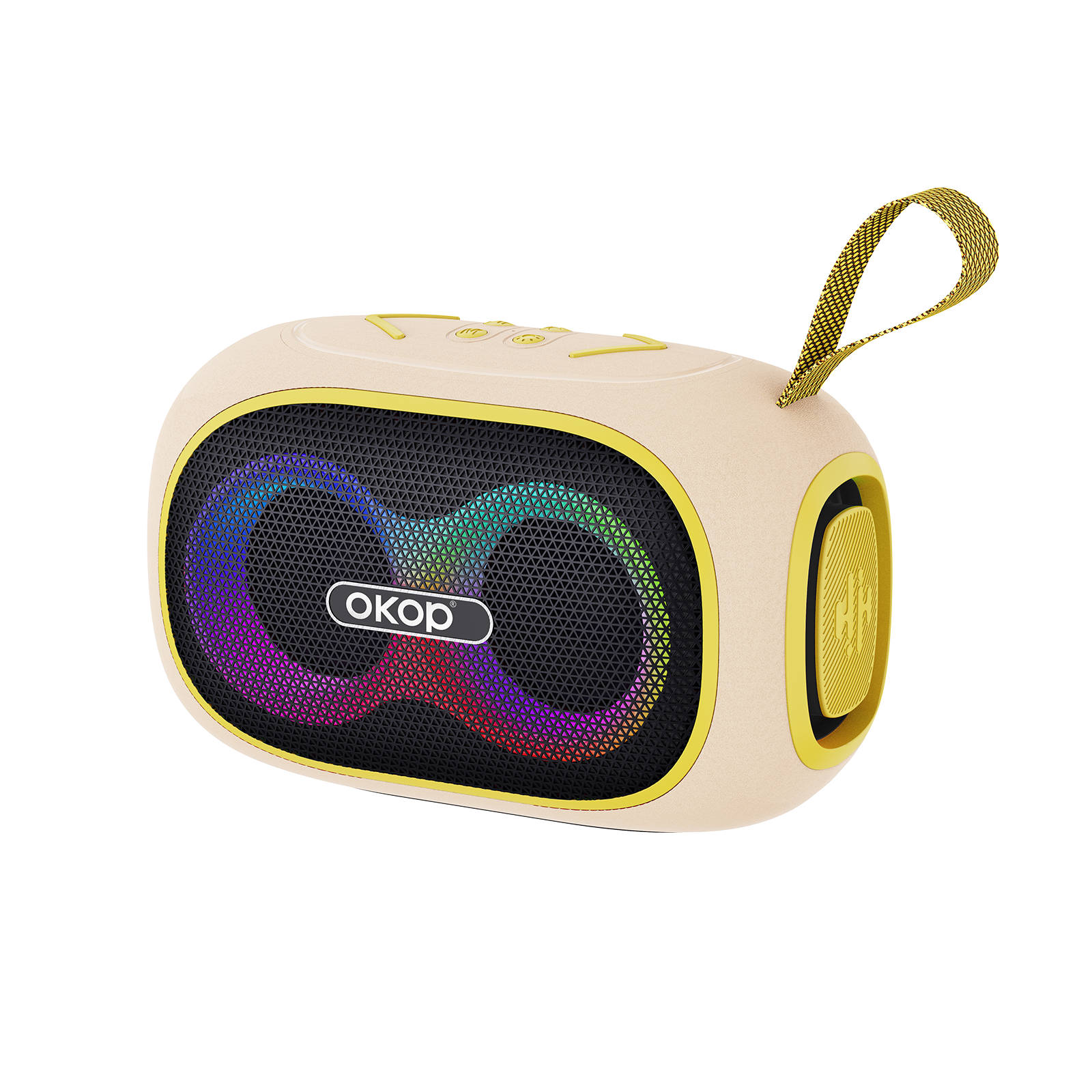 KP-854 – Boxă wireless Bluetooth best-seller, cu mâner portabil, iluminare RGB, model nou, autonomie îndelungată a bateriei, în stoc