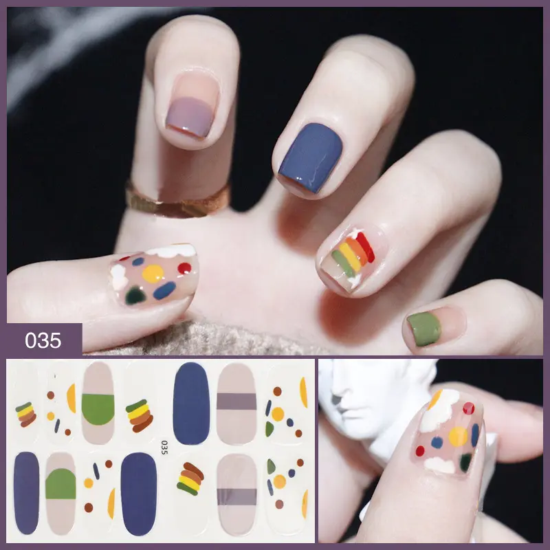 Nail Stickers Female Manicure Full Finished 3d