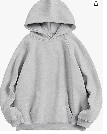 Women's Solid Color Long Sleeved Sweatshirt Grey - Shop at LoveMi
