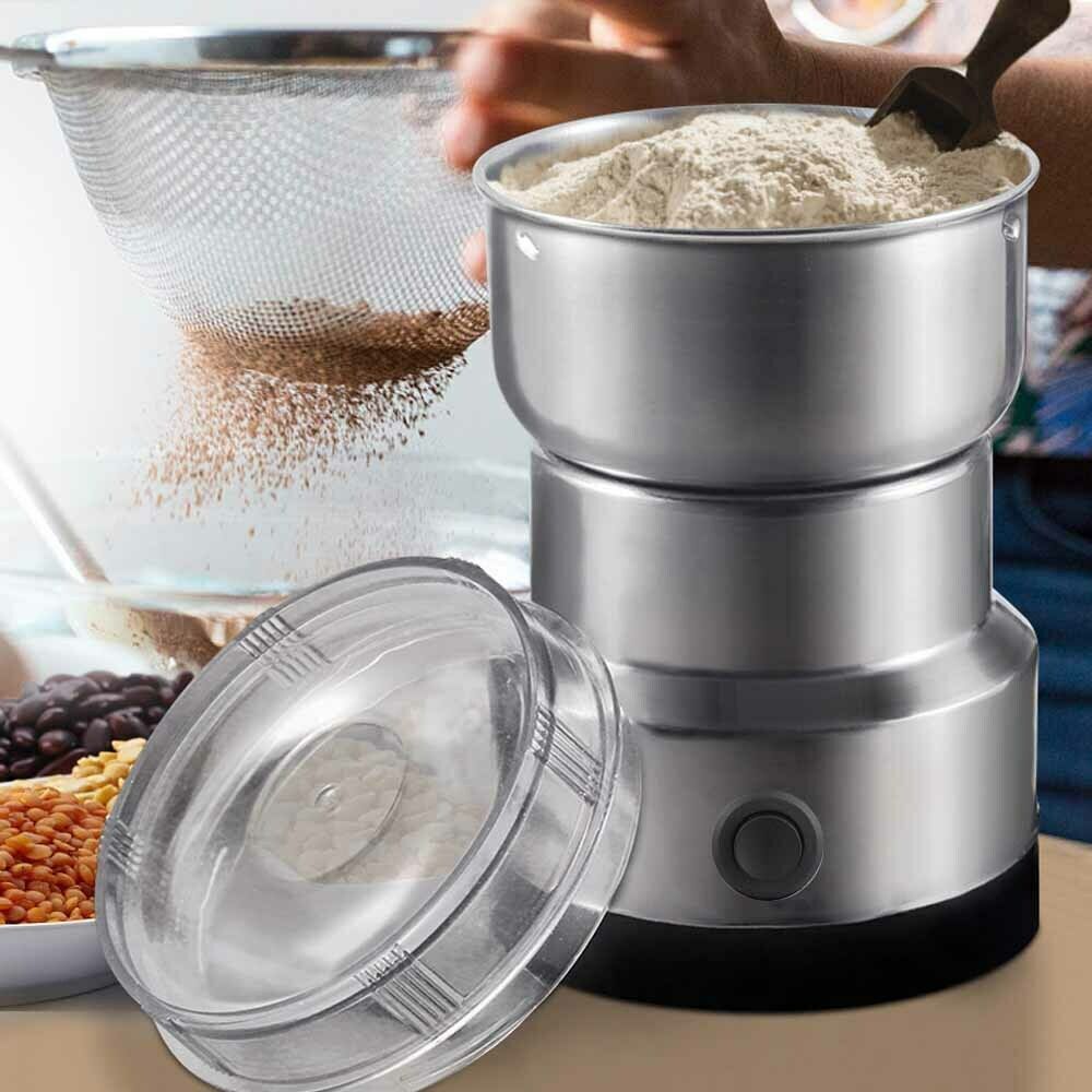 Electric Coffee Grinder Grinding Milling Nut Bean Spice Matte Blade Blender UK