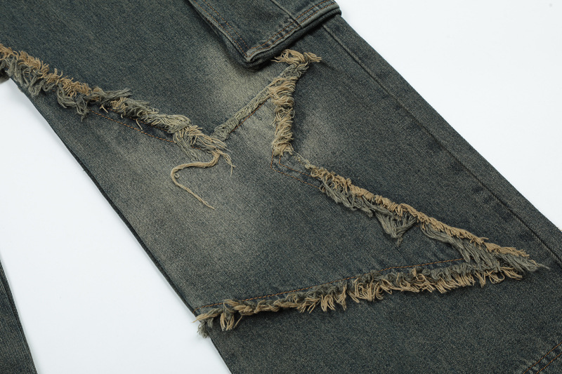 Title 11, Damen Jeans mit geradem Bein, waschbar, lockere...