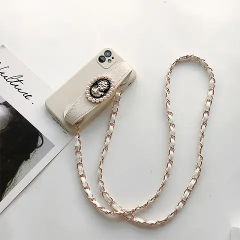 Wrist Strap Crossbody Chain Protective Case for Mobile Phones
