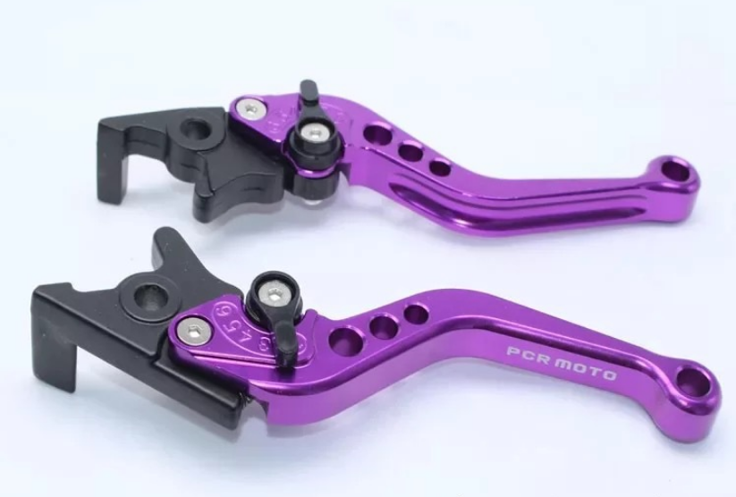 Motorcycle Scooter Adjustable Brake Clutch Lever Handle - Picture 16 of 21