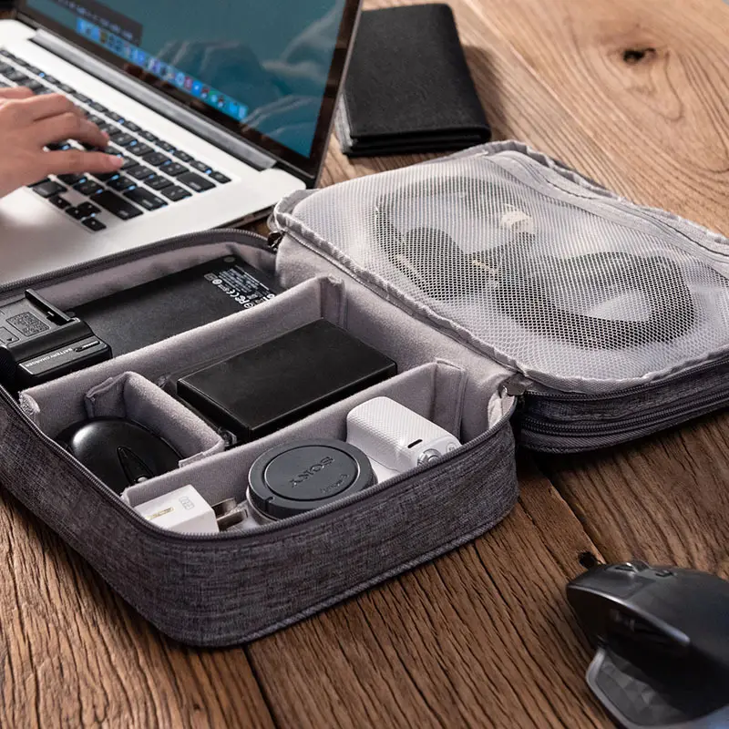 Electronics Organizer Travel Cable Bag Waterproof Portable