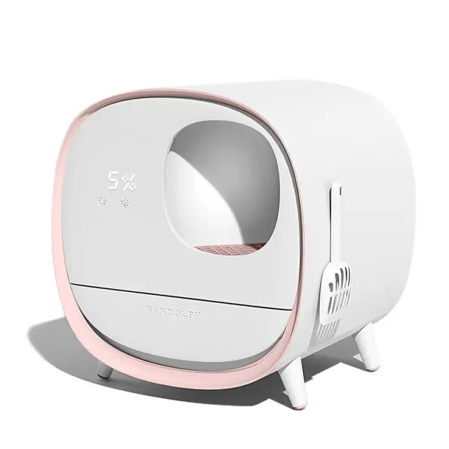 Smart Litter Box Extra Large Deodorant And Spatter Proof Pink - Shop at LoveMi