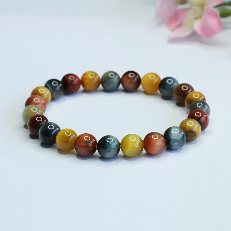 Dream Colorful Tiger Eye Qingshi Crystal Bracelet For Women