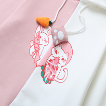 Title 6, Sweet and versatile love rabbit hair Hoodie