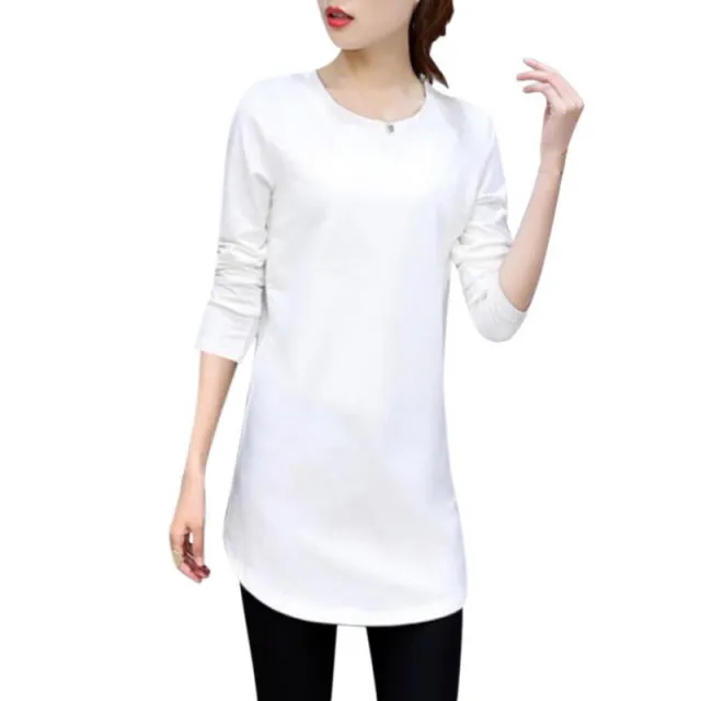 Casual Slim Solid Color Top Bottoming Shirt White - Shop at LoveMi