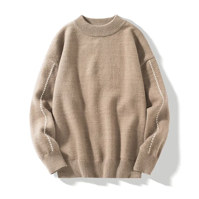 Thicken Plus Velvet Bottoming Shirt Winter Warm Clothing Youth Trend Khaki - Shop at LoveMi