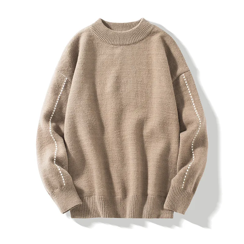 Thicken Plus Velvet Bottoming Shirt Winter Warm Clothing Youth Trend - Khaki