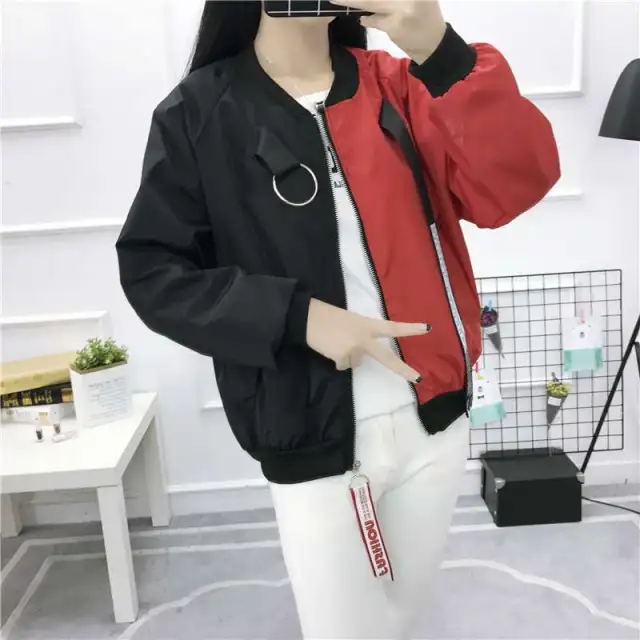 Women Rabbit Fur Coat Loose And Versatile Black Red - Shop at LoveMi