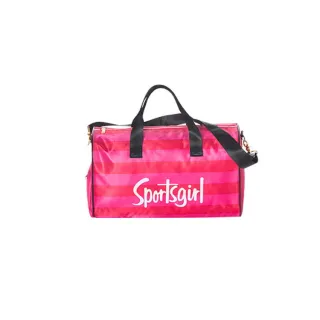 Sportsgirl Travel Bag Striped Women''s Portable Large Capacity - Rose