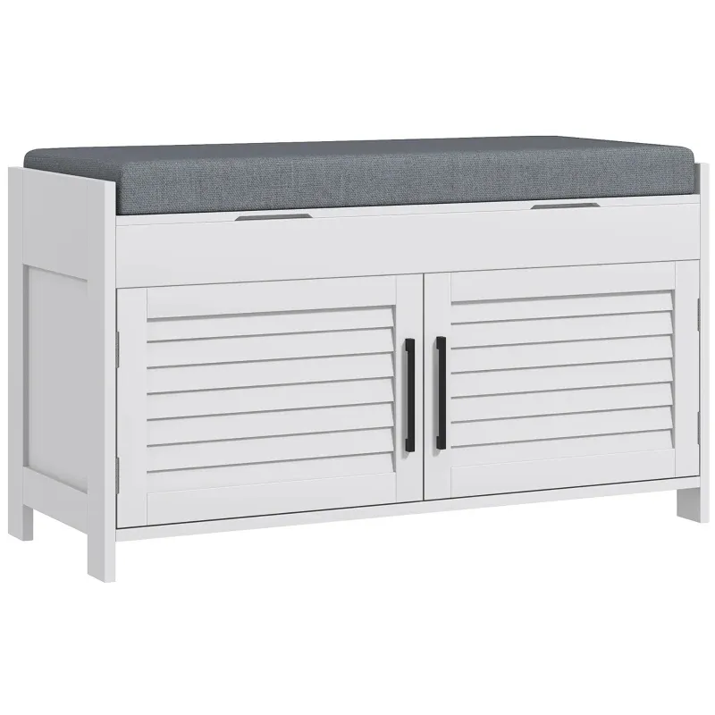 Shoe Storage Bench, Modern Entryway Bench