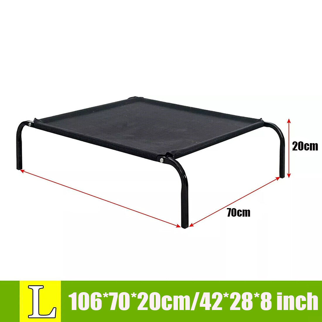 Elevated Dog Bed Pet Cat Mesh Camping Cot Indoor Outdoor Waterproof Two Size UK Thumbnail 8