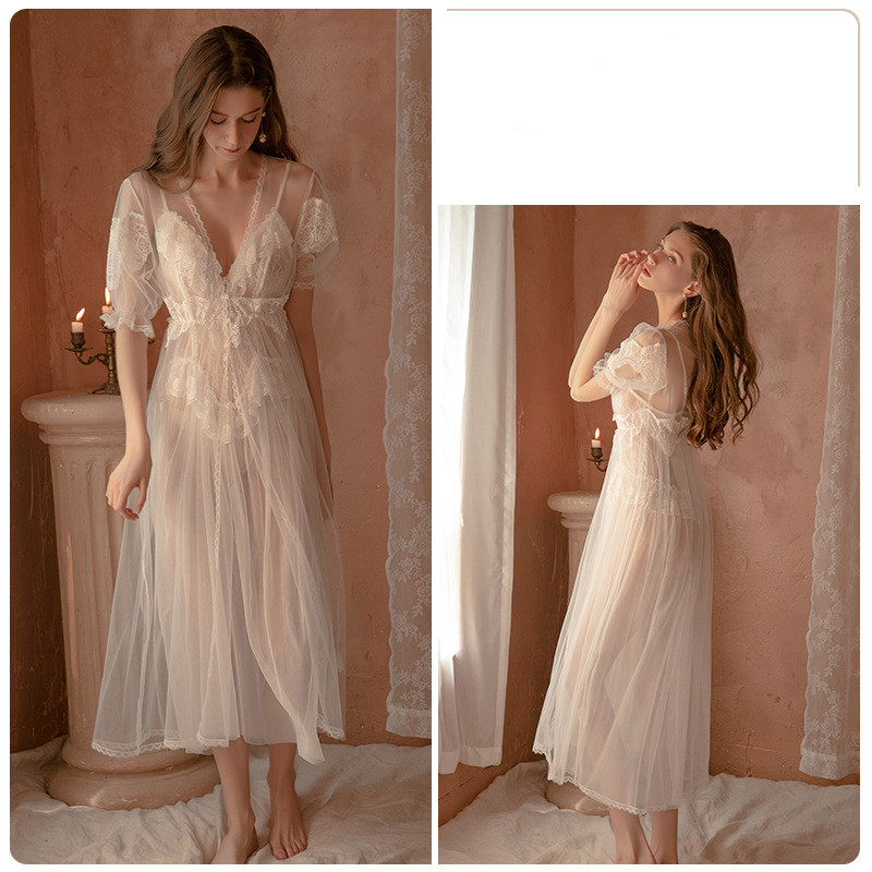 Net Yarn See-through Temptation Nightdress