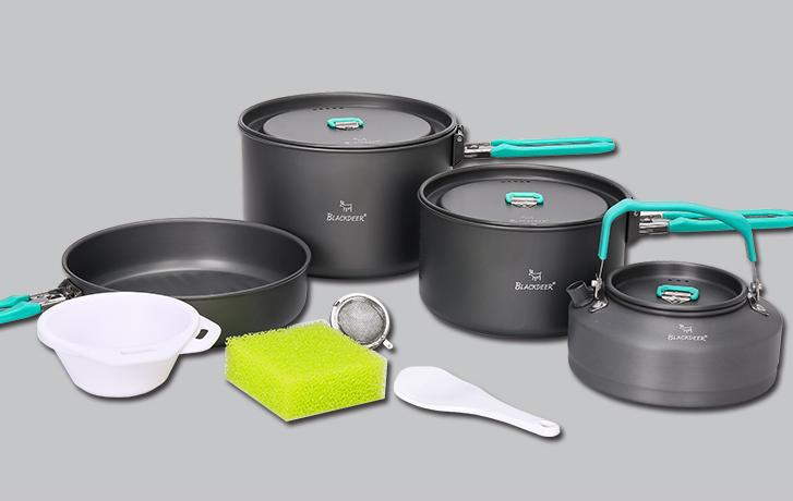 Title 6, BLACKDEER Olla de picnic — Ideal para acampadas...