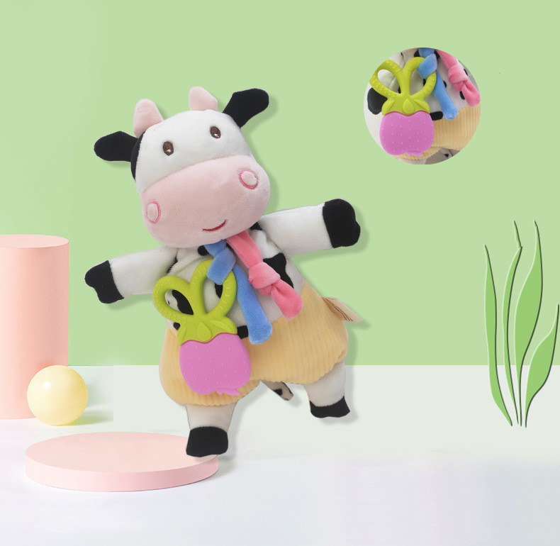 Teether cow doll