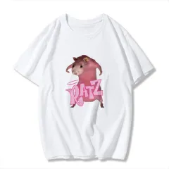 New Gothic Kawaii Print Short Sleeve T-shirt - White - View 1